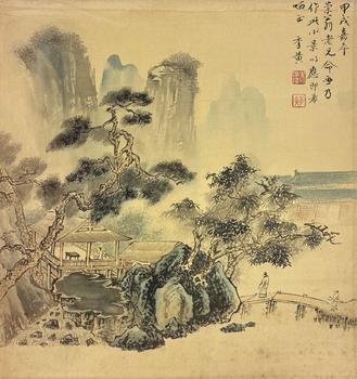 朱季黃  山水