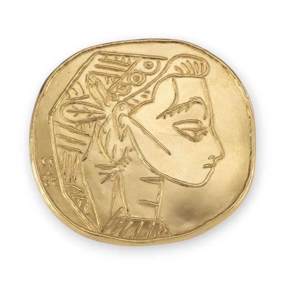 Hargesheimer Kunstauktionen DüsseldorfPABLO PICASSO (NACH) – 'PROFIL DE JACQUELINE' (MEDAILLON)