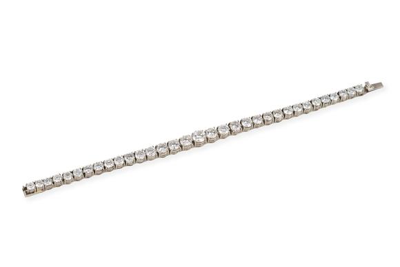 Hargesheimer Kunstauktionen DüsseldorfVINTAGE DIAMANT ARMBAND 18.00 CT.