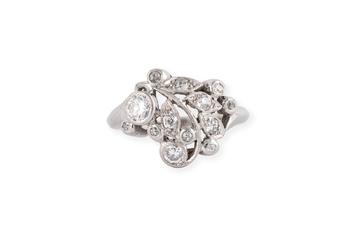 FLORALER DIAMANT RING