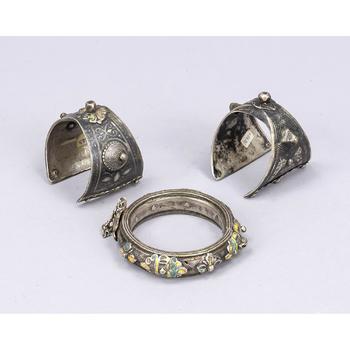 Three bangles, from North Africa, 2