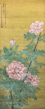花卉 50*120 紙本立軸