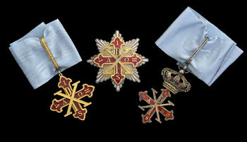 Italie, Royaume des Deux-Siciles, Ordre Constantinien de Saint-Georges, ensemble de Chevalier Commandeur de Justice