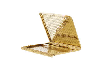 Etui à cigarettes à vannerie d'or 750