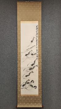Qi Baishi Shrimps (Hanging Scroll)