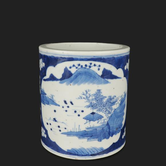 朱雀美術(shù)拍賣青花 筆筒