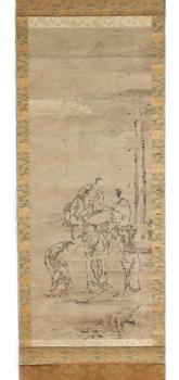 明 佚名仙人對(duì)奕圖