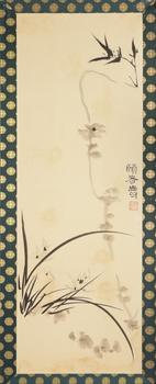 潘天壽 蘭花圖