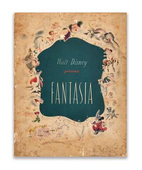 Walt Disney (1901–1966), Fantasia, Signed Presentation Program / Souvenir Book