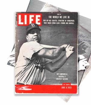 Roy Campanella signed and inscribed "Best Wishes" in the June 8, 1959 issue of "LIFE" magazine