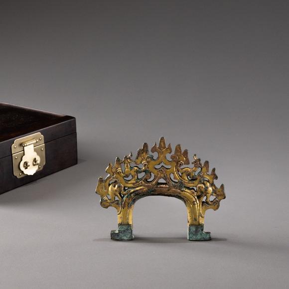 大阪美術(shù)商會(huì)|2026年大美會(huì)第三十四回夏季藝術(shù)品拍賣會(huì)漢 銅鎏金龍紋車轙