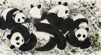 吳冠中（1919-2010）?熊貓
