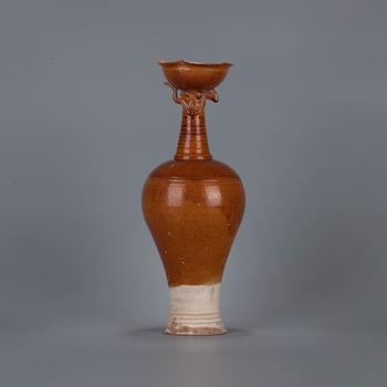 遼 黃釉鳳首壺