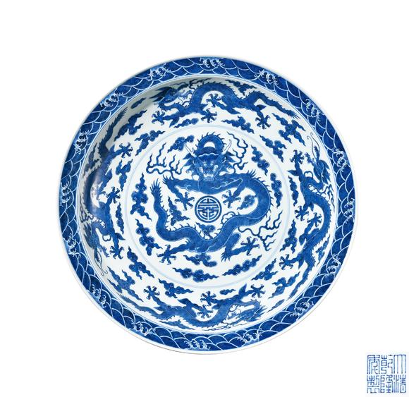 中鴻信|中鴻信2026春季拍賣(mài)會(huì)清乾隆 青花龍紋大盤(pán)