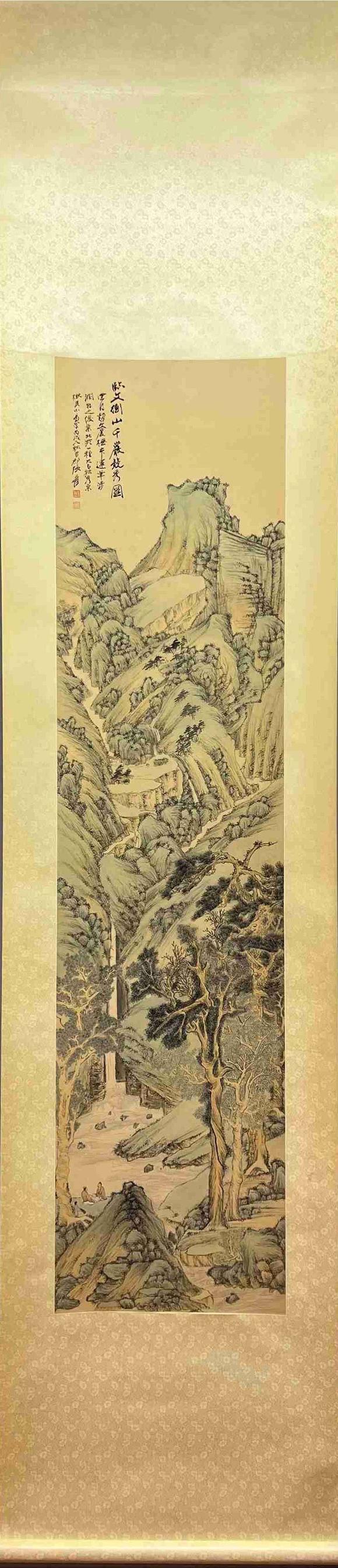 日本松町古美|薰風(fēng)入懷?蕓術(shù)品オークション張大千 臨文徵明千巖竟秀圖