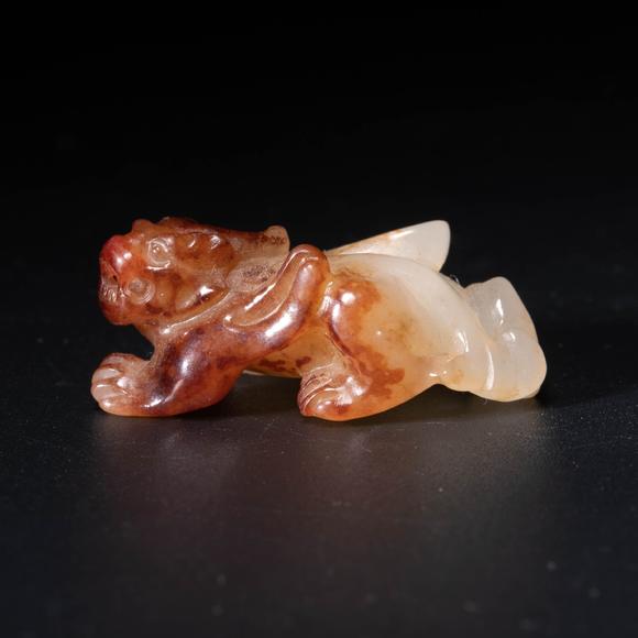 （和正堂株式會社）吉祥美術(shù)宋 紅沁玉獸