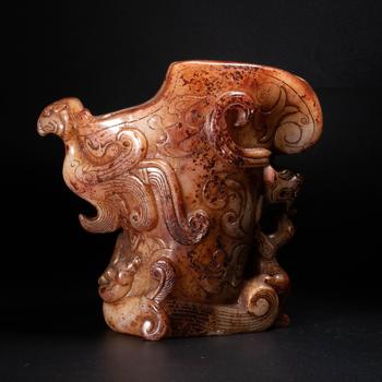 宋 漢白玉尊