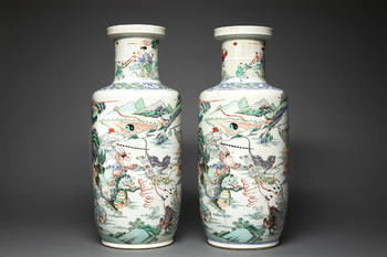PAIRE DE GRANDS VASES