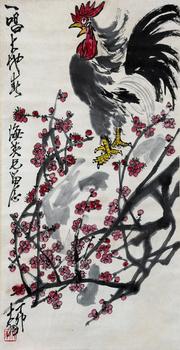 陳大羽（1912-2001）　大吉圖　紙本立軸