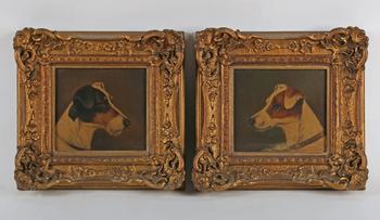John Alfred Wheeler (British 1852-1932) - Head studies of a Fox Terr