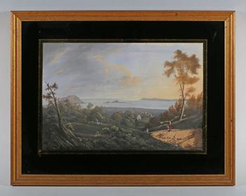 English School (19th century) - St Helier, Jersey: the town, Bay and