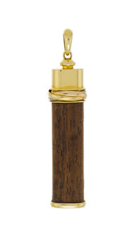 Cartier, Touch Wood, pendentif 3 ors 750 et bois d'amourette
