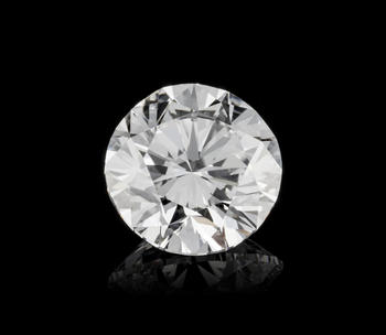 Un diamant taille brillant sur papier de 3.09 carats, rapport GIA