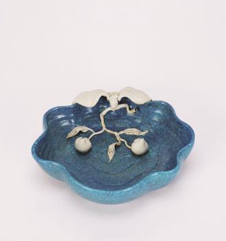 清 爐鈞釉福壽水洗
