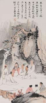 促膝清談圖