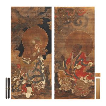 仏畫雙幅