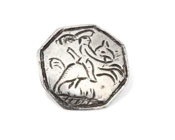 A Dutch silver 'ruitertjes' button.?

Kingdom of Holland, c.1809.