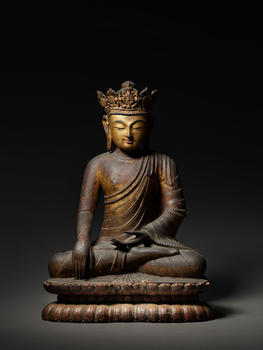 明  京造木漆金釋迦牟尼佛