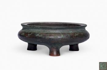 清早期清德堂款铜鬲式炉