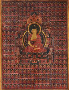 15世紀(jì) 無(wú)量光佛唐卡