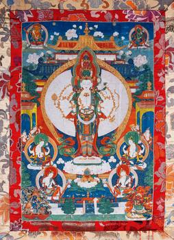 19世紀(jì) 十一面觀音唐卡