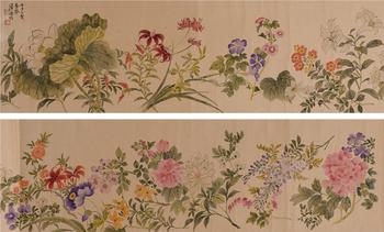 居廉  百花圖
