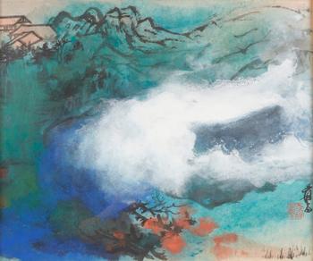 張大千  云山幽居