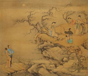 冷枚 伎樂(lè)圖