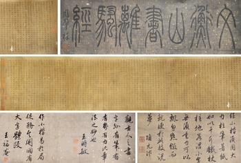 文征明 《離騷經(jīng)》書(shū)法小楷長(zhǎng)卷（帶題跋）