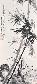 陳家灼 風(fēng)動(dòng)蘭竹圖