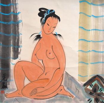 林風(fēng)眠 仕女圖