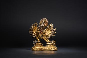 清乾隆 銅大威德金剛