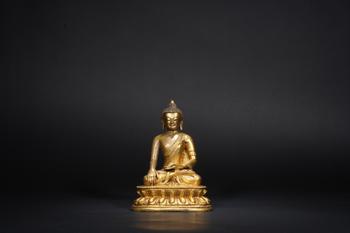 清乾隆 銅釋迦牟尼