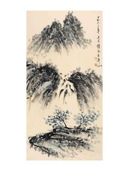 傅抱石 山水