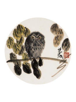 林風(fēng)眠 棲鴞圖