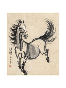 徐悲鴻 駿馬圖