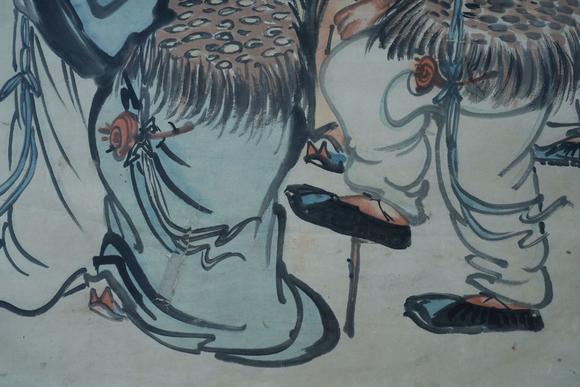 日本江户古美术闵贞 八仙