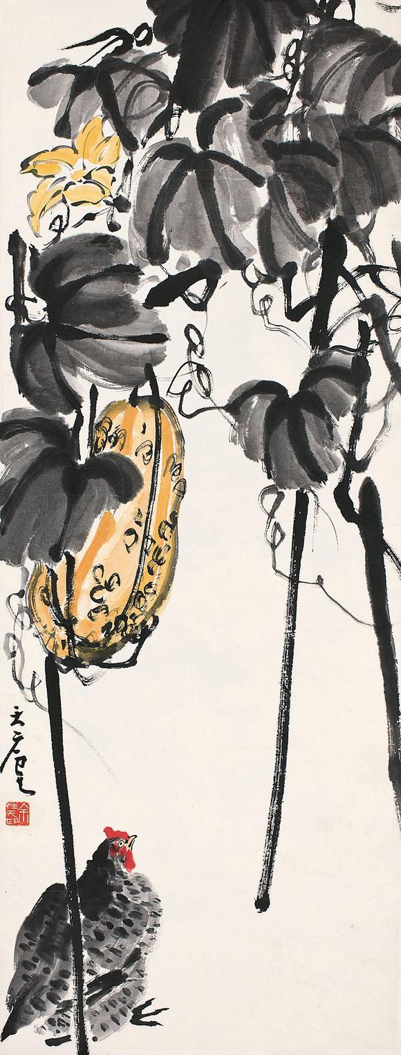 余任天 佛手大吉图_余任天 佛手大吉图估价_余任天 佛手大吉图高清大