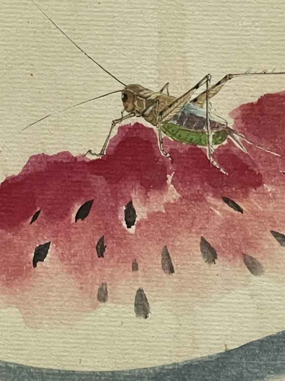 齐白石草虫西瓜