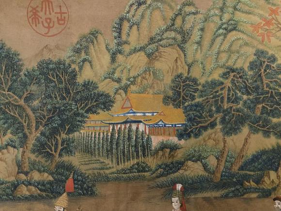 香港康乾郎士宁 乾隆木兰秋猎图手卷